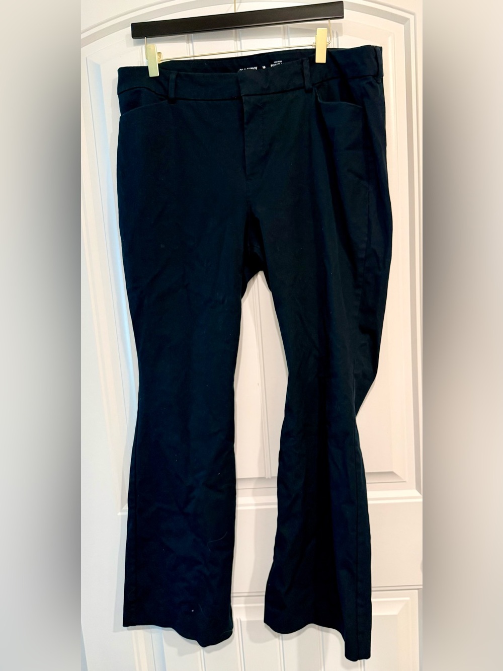 Old Navy High Rise Pixie Flare Black Pants Business Casual Comfort Work